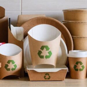 Recycled paper and plastic pack